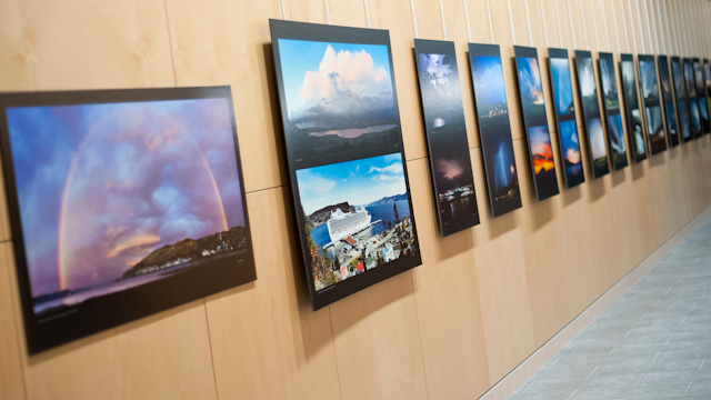 Exposition Atmosphère par le photographe Laurent Silvani au Musée du Fjord, Saguenay.